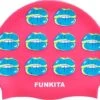 Funkita Kiss Kiss Silikon Badekappe -Schwimmausrüstung Geschäft Silikon20Badekappe kisskiss