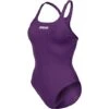 Arena Team Solid Badeanzug New Swim Pro Back - 44 Plum/white -Schwimmausrüstung Geschäft Solid20Badeanzug plmwhiteo 1
