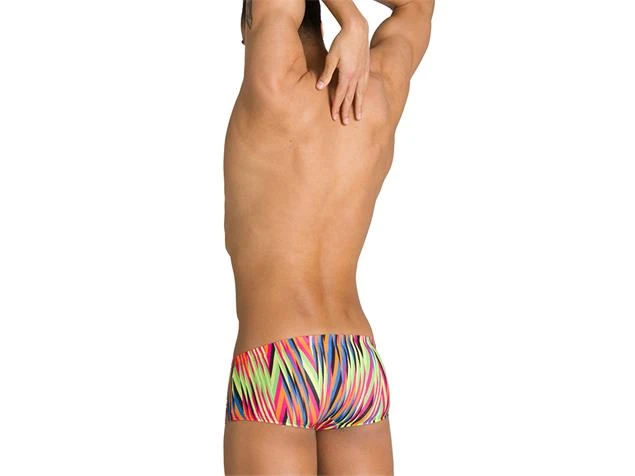 Arena Speed Stripes Low Waist Badehose - 3 Black/multi Orange 6 Arena Speed Stripes Low Waist Badehose - 3 Black/multi Orange – Bild 4