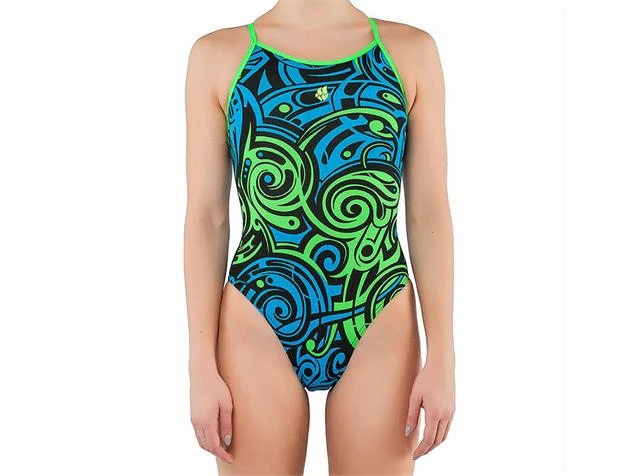 Mad Wave Swift Badeanzug - XS Turquoise/multi 4 Mad Wave Swift Badeanzug - XS Turquoise/multi – Bild 2