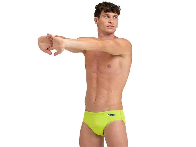 Arena Team Solid Brief Badehose - 6 Soft Green/neon Blue 5 Arena Team Solid Brief Badehose - 6 Soft Green/neon Blue – Bild 3