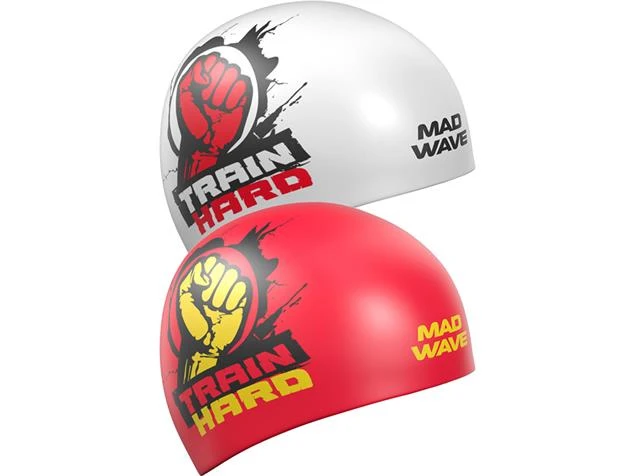 Mad Wave Train Hard Reversible Silikon Badekappe Red 3 Mad Wave Train Hard Reversible Silikon Badekappe Red