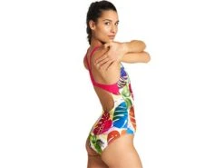 Arena Tropics Badeanzug Swim Pro Back - 42 Freak Rose/white Multi -Schwimmausrüstung Geschäft Tropics20Badeanzug freakrosewhitemulti 4