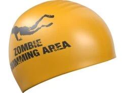 Mad Wave Zombie Silikon Badekappe Yellow