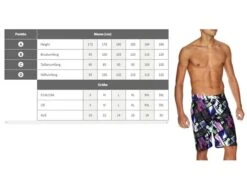 Arena Optical Long Bermuda Watershort - S Black/multi 7 Arena Optical Long Bermuda Watershort - S Black/multi -Schwimmausrüstung Geschäft zShorts GrosseTabelle